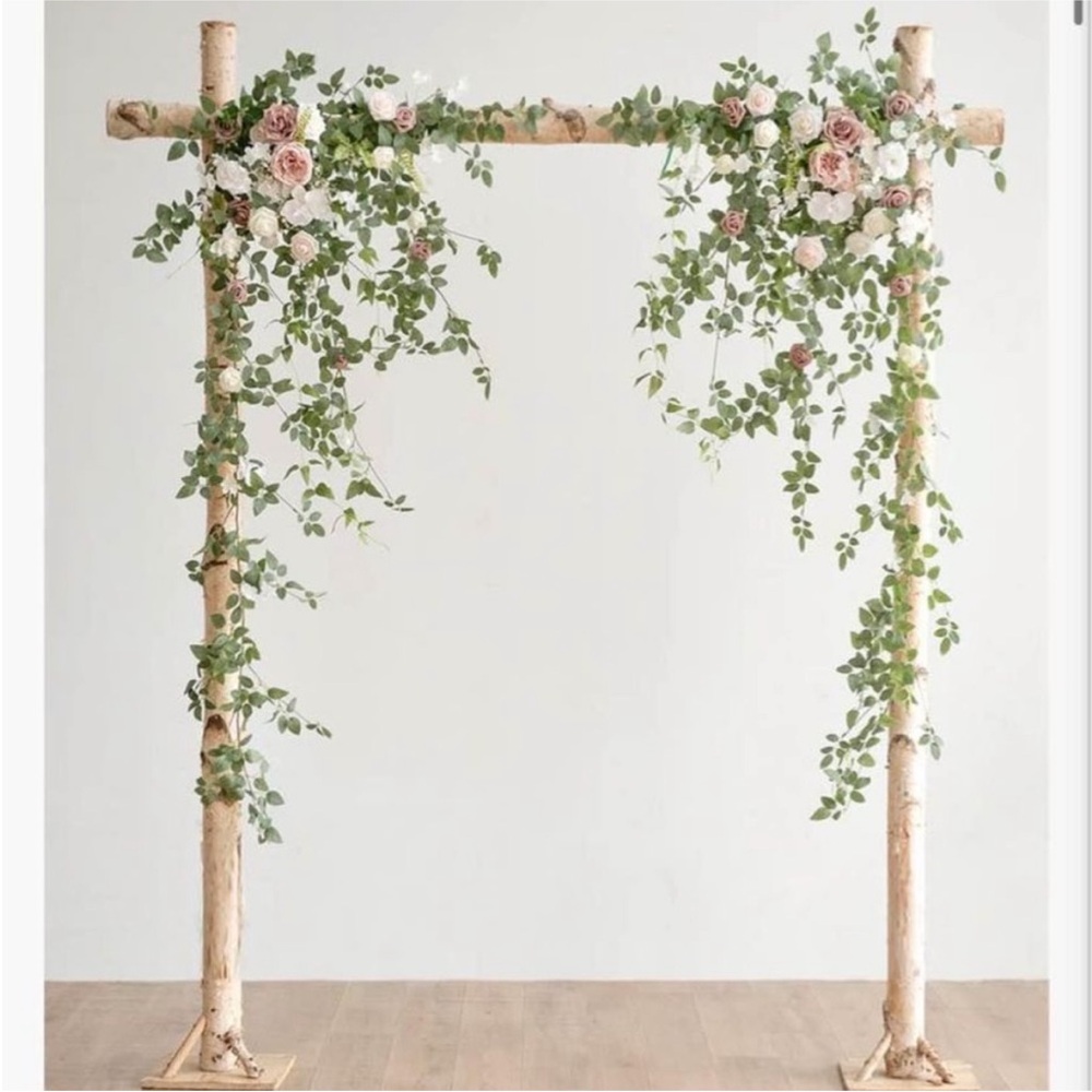 Lings Moments Dusty Rose and Cream arch flowers